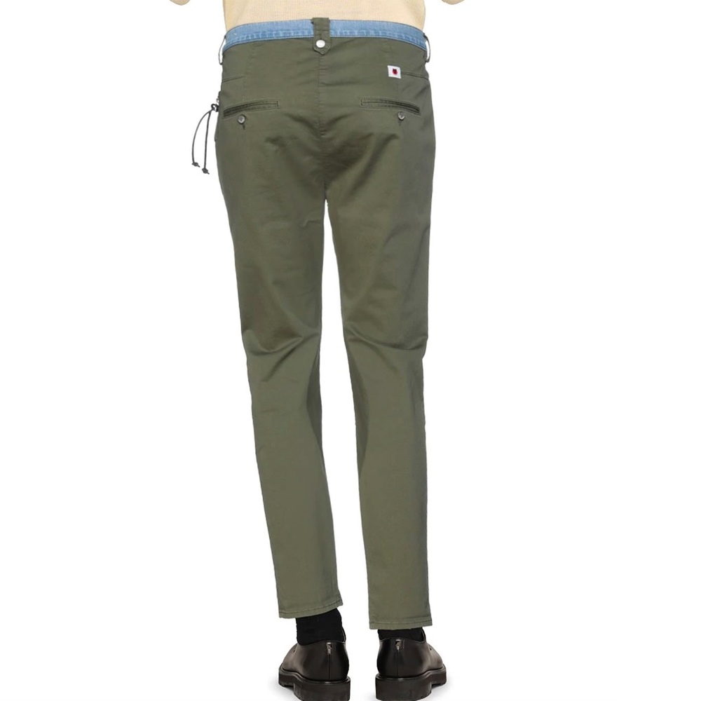 Daniele Alessandrini Military Green Cut and Sew chino pants - Picture 11 of 11